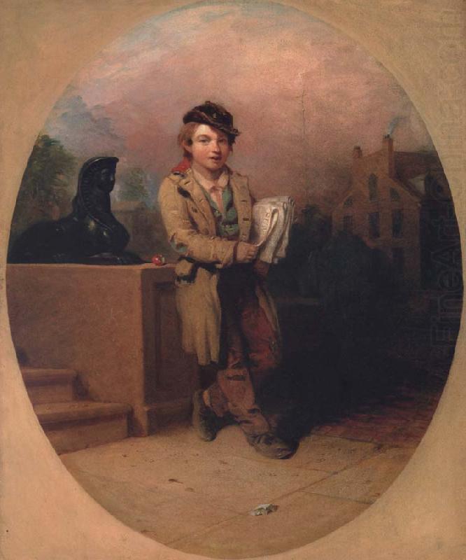 Henry Inman News Boy china oil painting image